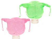 Neska Moda Pack of 2 Face Designed Baby Boys & Baby Girls Winter Woolen Cap - 2-3 Years, Wool, Pack of2